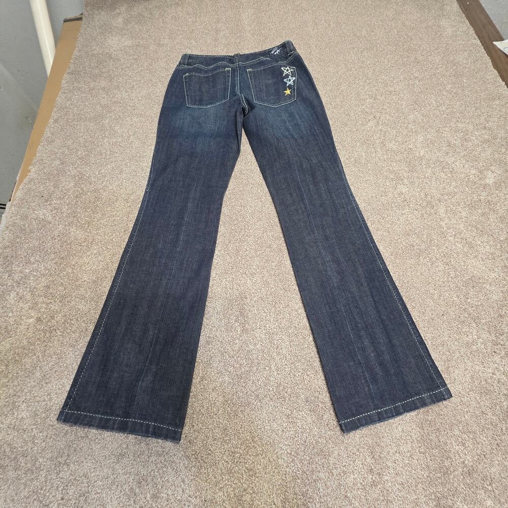 y2k 2000s indie sleaze Tommy Hilfiger Low Rise Bootcut Jeans 4 Star Embroidery